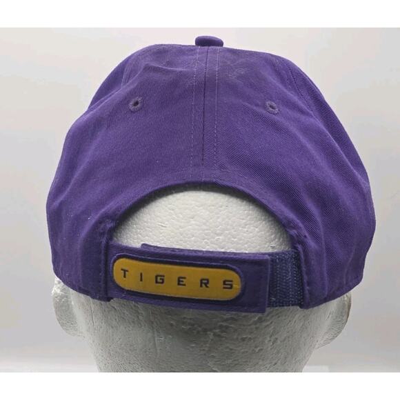 LSU Tigers NCAA Nike Team Strapback Hat Purple Hook and Loop Dad Cap Adult - Picture 5 of 11